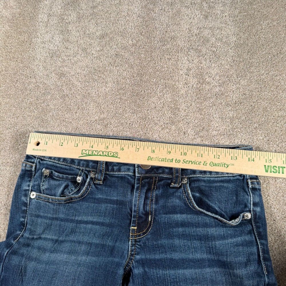 American Eagle Favorite Boyfriend Jeans Womens 6 (FITS 28x30) Blue READ - Picture 8 of 14